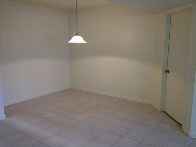 Good sized dining area with tile floor