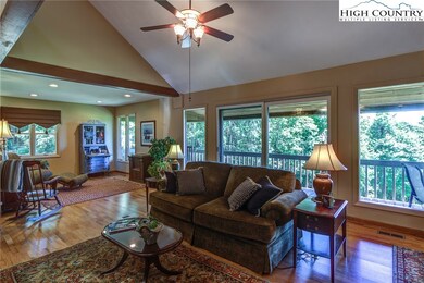 Living space with covered porch in rear