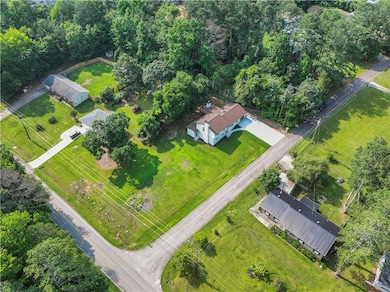 Aerial overview of property's location