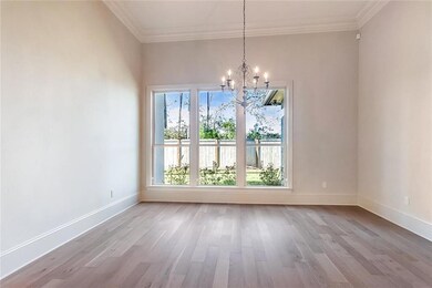 Spacious dining room with wall space for your furn