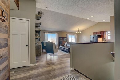 View from front door into living/dining room