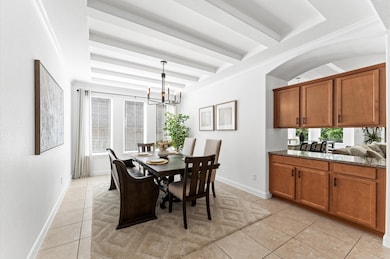 Additional built-in cabinetry providing additional