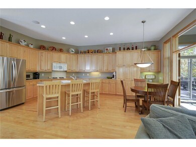 Huge kitchen with open floor plan.