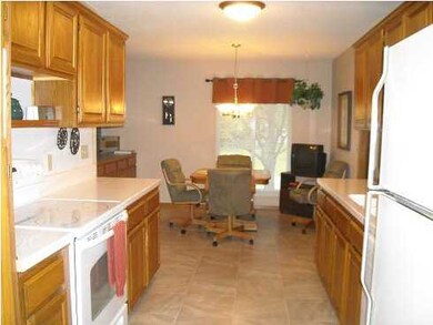 Large kitchen with eating space.