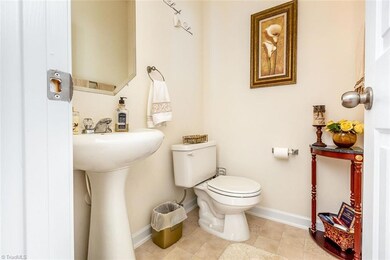 Main level half bathroom