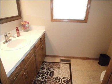 1/2 BATHROOM OFF KITCHEN HAS NEW CERAMIC TILE FLOO