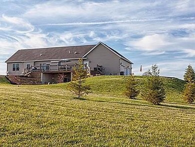 rolling hills in back of home