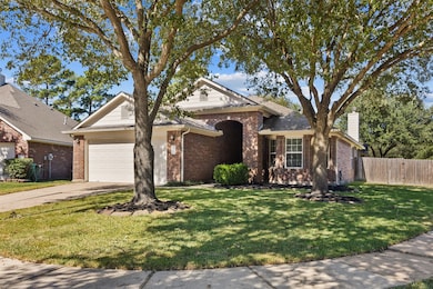 Situated on a desirable corner lot, this home welcomes you with mature shade trees, classic brick elevation, and a quiet cul-de-sac vibe—perfect for evening strolls and peaceful mornings in Cypress Mill Park.