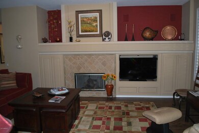 Fireplace in great room