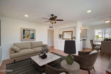 Spacious living room - virtually staged.