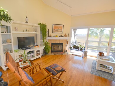 Great Room with wood burning fireplace