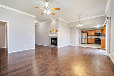 Living room with dining area