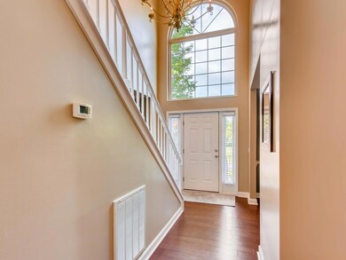 Foyer from kitchen. New custom UV blocking windows. 