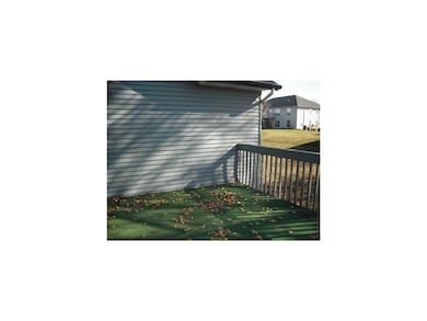 Deck. Large deck overlooking green space.