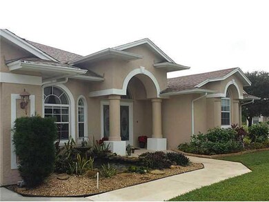 Exterior Front. Double French Door entry