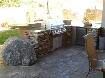 5 burner bbq w/ stove
