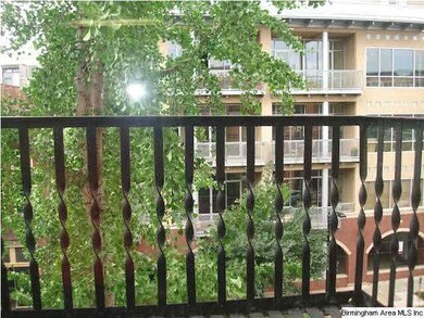 Juliet balcony view from living room.