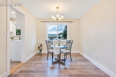 Dining room with window to the backyard also allow