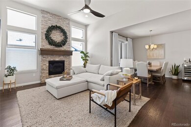 Stacked Stone Gas Fireplace