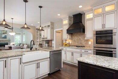 The large kitchen was custom designed in 2015.