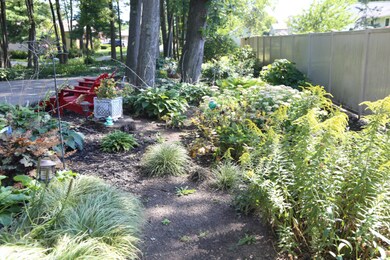Private side yard