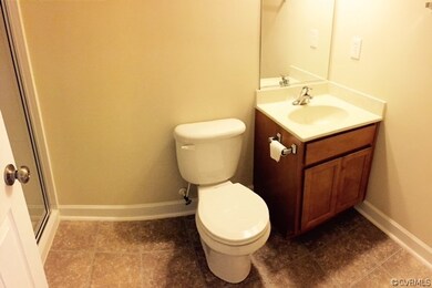 Lower level full bath with shower