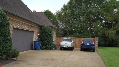 Wide double driveway and garage