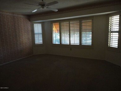 Bay window in master bedroom