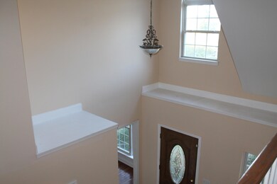 A two story foyer