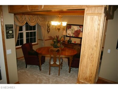 Formal dining room with newer carpet