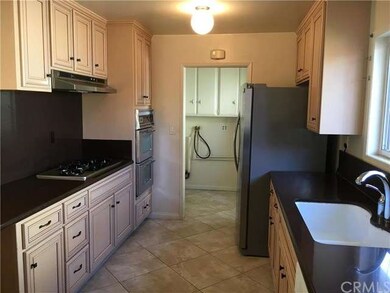 Granite counters and tiled floor