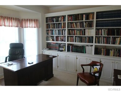Office with built-in book cases