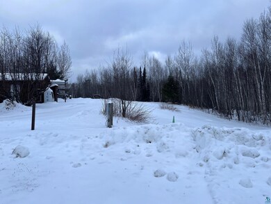 View of yard layered in snow