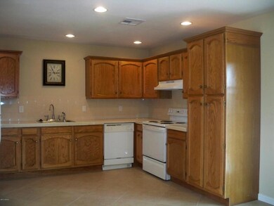 Kitchen with Oak Cabinets