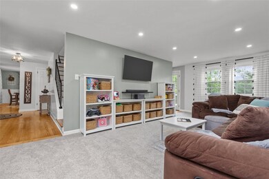Opened doorways create an updated open flow while