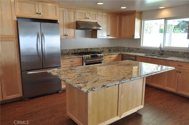 Remodeled kitchen with stainless steel appliances