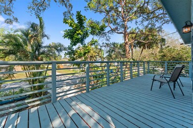 outside deck in front of home looking towards street