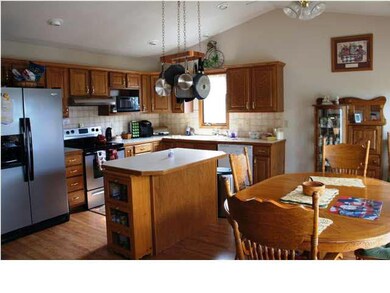 Large, spacious kitchen.