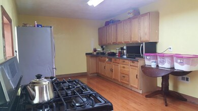 Kitchen has enough room for a table