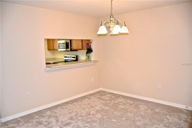 Dining room with pass through to the kitchen and b