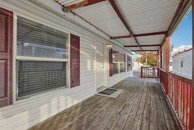 View of wooden porch