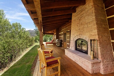 Wood burning fireplace