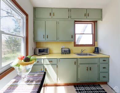 Lovely mid-century cabinetry.