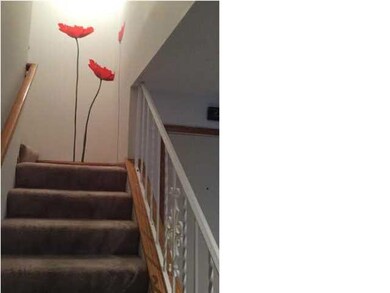 Stairway leading to the bedrooms