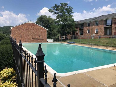 Large community pool and pool house.