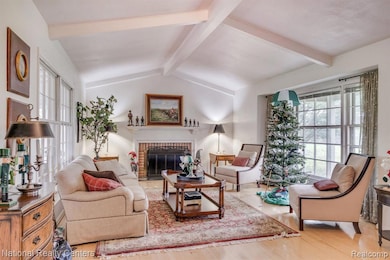 Living room; front window overlooks golf course