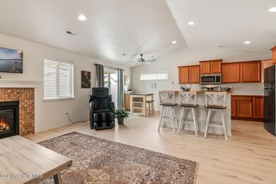Open concept to the kitchen . . .