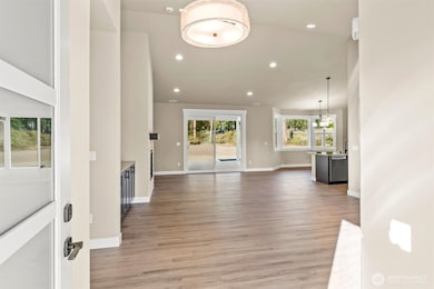 Living Room with Vaulted Ceilings