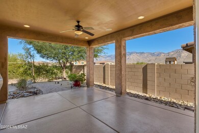 Deep shaded patio with beautiful views