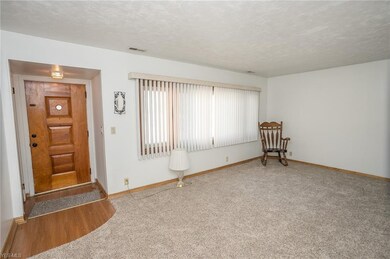 Entry into newly carpeted living room